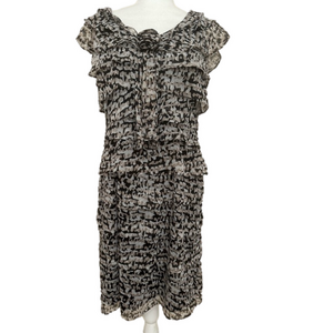 R&K Originals Tiered Cap Sleeve Lined with Zipper